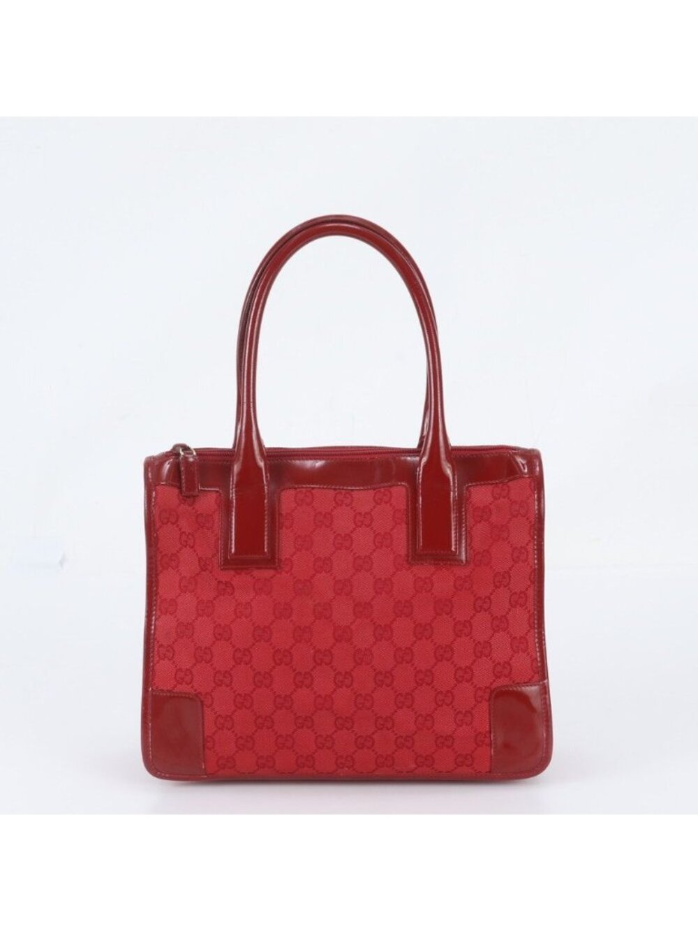 Gucci GG Canvas Leather Tote Bag Shoulder